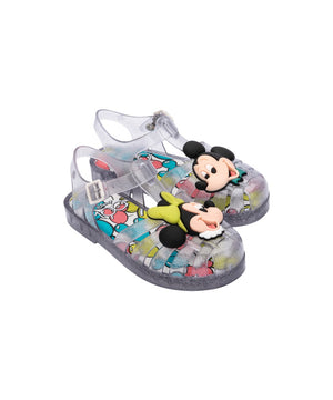 Mini Melissa Possession + Disney 100 INF - Glitter Clear Silver