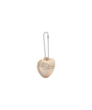 Melissa Hear Chrome Keyring - Gold