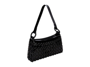 MELISSA HOOP BAG-BLACK