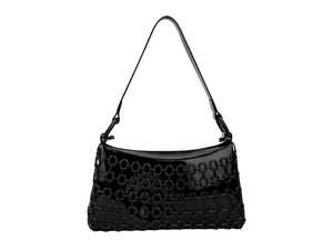 MELISSA HOOP BAG-BLACK