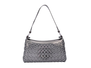 MELISSA HOOP BAG-SILVER