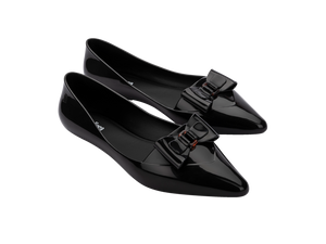 Melissa Pointy Chic AD - Black/Clear Tortoise