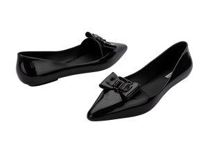 Melissa Pointy Chic AD - Black/Clear Tortoise