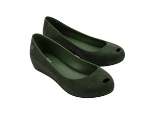 MELISSA ULTRAGIRL VELVET AD-GREEN FLOCKED