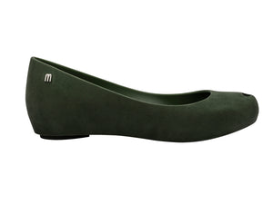 MELISSA ULTRAGIRL VELVET AD-GREEN FLOCKED