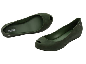 MELISSA ULTRAGIRL VELVET AD-GREEN FLOCKED