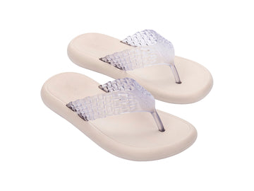 Melissa Possession Flip Flop (Beige/Clear)