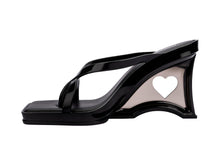 MELISSA GLASS HEEL AD-BLACK/CLEAR