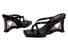 MELISSA GLASS HEEL AD-BLACK/CLEAR