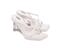 MELISSA GLASS HEEL AD-WHITE/CLEAR