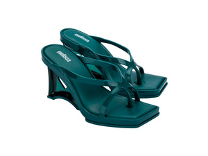 MELISSA GLASS HEEL AD-GREEN/TRANSP GREEN