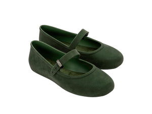 MELISSA SOFT BALLERINA VELVET AD-GREEN