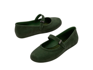 MELISSA SOFT BALLERINA VELVET AD-GREEN