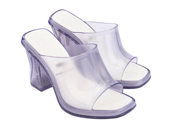 MELISSA MULE + MARC JACOBS AD - CLEAR/WHITE