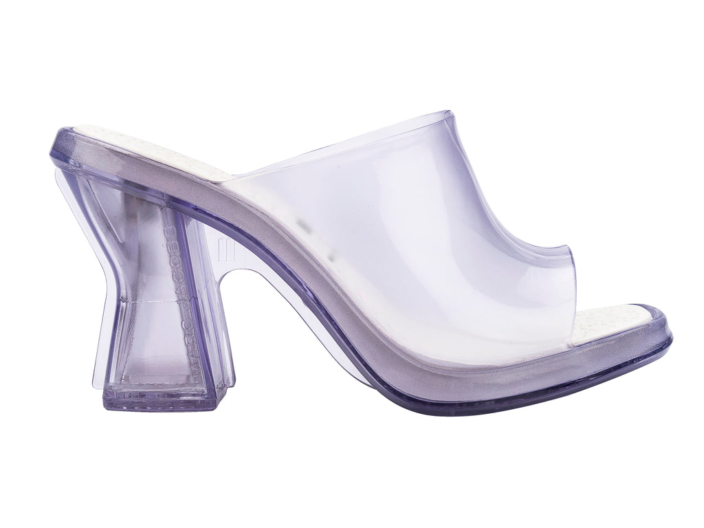 MELISSA MULE + MARC JACOBS AD - CLEAR/WHITE