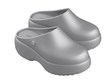 MELISSA FREE CLOG PLATFORM AD - SILVER