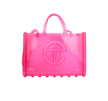 Melissa X Telfar Large Jelly Shopper (Clear Pink)