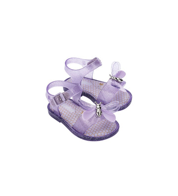 Mini Melissa Mar Sandal Bugs BB - Glitter Lilac