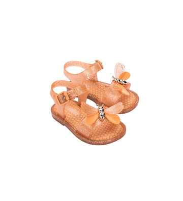 Mini Melissa Mar Sandal Bugs BB - Glitter Orange